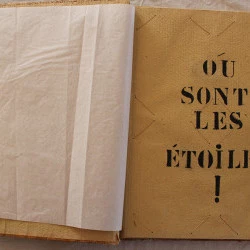 Mais où ais-je la tête - Livre d'artiste : Peintures, collage et texte de l'artiste 40 x 30 cm 2024 - S. V 