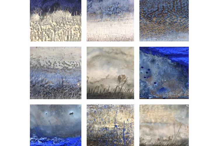 petit aperçu - peinture à l'encaustique et mixte - geneviève Boussouar 