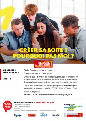 Affiche Créer sa boite ? Pourquoi pas moi ?