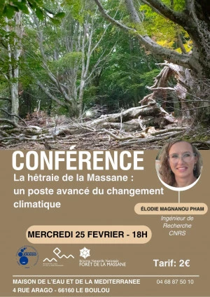 Affiche Conférence "La hêtraie de la Massane