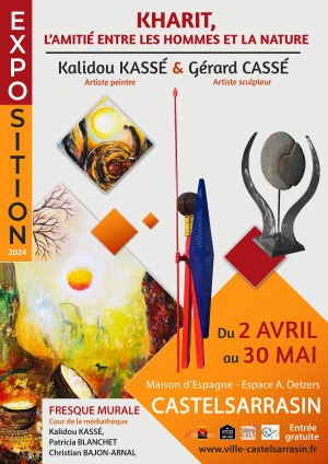 Affiche L'UNIVERS DE KALIDOU KASSÉ | Exposition, fresque murale, ciné-conférence