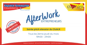 Affiche Afterwork Pitch Elevator Club LR - 13 mars 2025