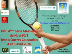 Affiche TMC 4ème série Messieurs
