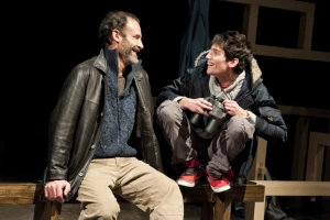 Affiche théâtre L'APPRENTI de Daniel KEENE "à la recherche du père idéal" 