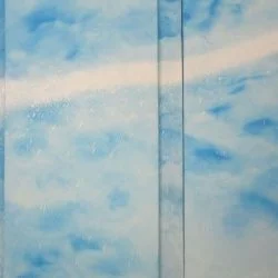 Horizon Plus - huile et peinture en bombe sur toile, 100x130 cm, 2021 - Gaëlle Dubois 