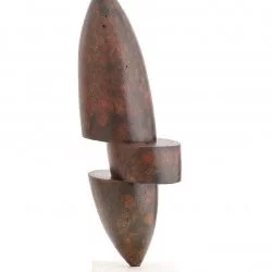 Félix VALDELIEVRE - sculpture fer patiné et verni, socle béton, 26 cm, 2023 - Guilhem Brandy 