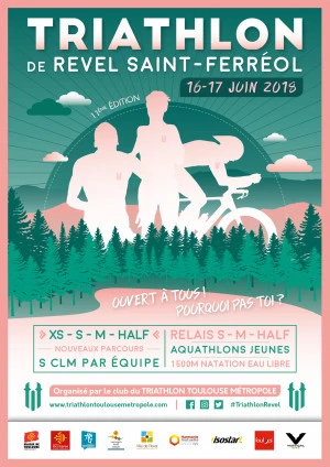 Affiche Triathlon de Revel Saint-Ferréol