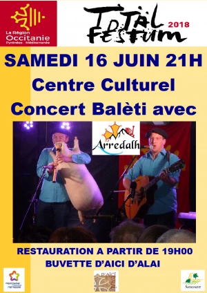 Affiche Concert balèti avec Arredalh