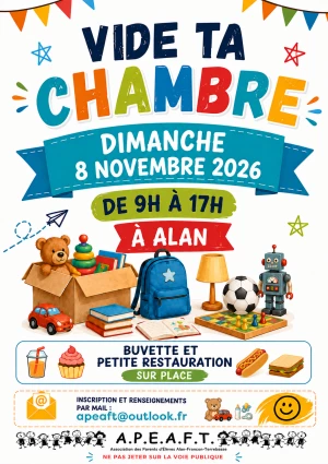 Affiche Vide ta chambre