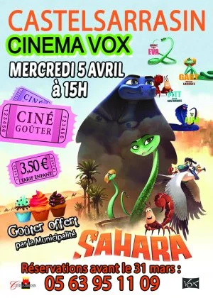 Affiche Ciné-Goûter "Sahara"