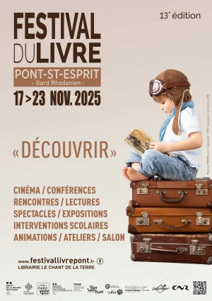 Affiche 13e Festival du Livre de Pont-St-Esprit et du Gard Rhodanien