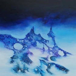 Le Royaume des Anciens - Huile au couteau - 100 cm x81 cm - 2021 - Le Royaume des Anciens