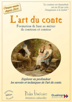 Affiche Cycle L'ART du CONTE 2026 - formation professionnelle
