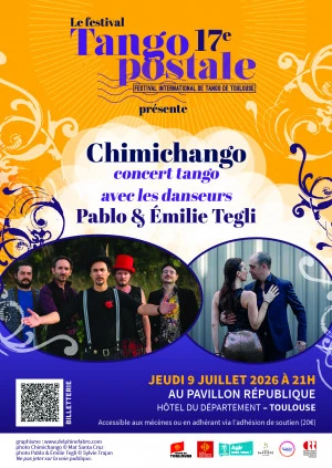 Affiche Concert-spectacle : Chimichango et les danseurs Pablo & Émilie Tegli