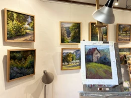 Atelier - <p>Presentation de mon travail dans mon atelier galerie</p> - Martine Tulet
