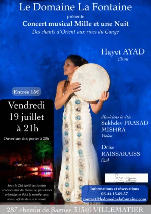 Affiche Concert Mille et une Nuit avec Hayet Ayad