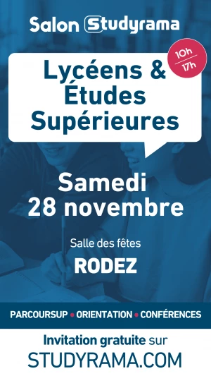 Affiche Salon Studyrama des Lycéens et des Etudes Supérieures de Rodez