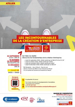 Affiche Les incontournables de la création d'entreprise