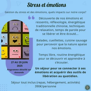 Affiche Stage stress et émotions