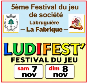 Affiche Ludifest' 5, festival annuel du jeu de société