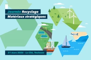 Affiche Journée Filière : Innover pour le recyclage des matériaux en Occitanie