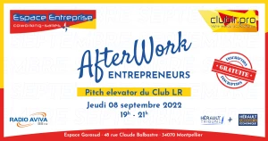 Affiche Pitch Elevator Gratuit - Club LR - Espace Entreprise Montpellier