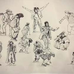 "Les indes galantes 1" - Stylo micron (42x29,7cm)