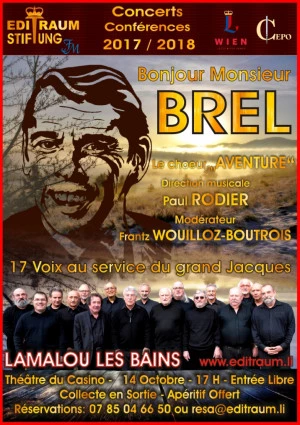 Affiche Bonjour Monsieur Brel