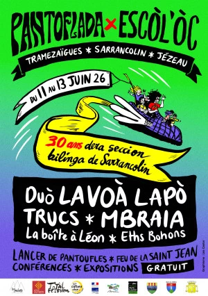 Affiche PANTOFLADA x Escòl'òc