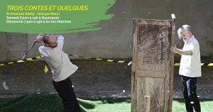 Affiche Théâtre champêtre - "Trois contes et quelques" - Emmanuel Adely, Groupe Merci