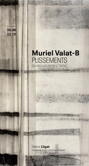 Affiche Muriel Valat-B "Plissements"