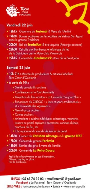Affiche Tarn Cœur d ‘Occitanie - Lo Festenal