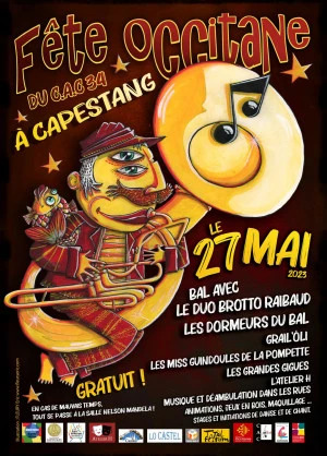 Affiche Fête Occitane à Capestang