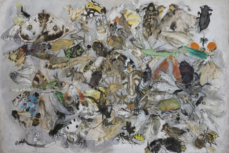 More is Less - peinture - 150 x 210 cm huile sur toile de jute 2024 