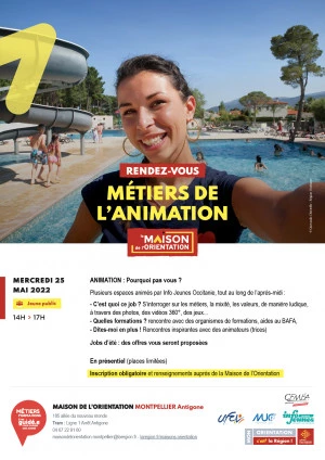 Affiche Métiers de l'Animation