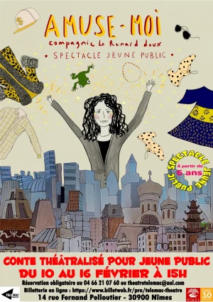 Affiche Amuse-moi ! Conte théâtralisé pour les 6-12 ans