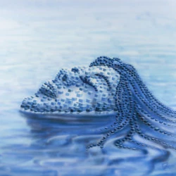 radeau de la m(p)édusa - acrylique sur toiles - 100x100cm-2019 - NG 