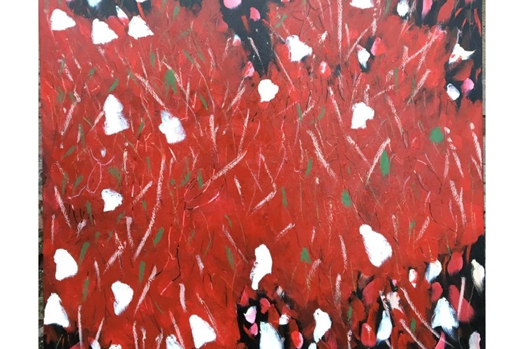 Sans Titre - Huile sur toile 100X100 cm - FLEURY Anne 