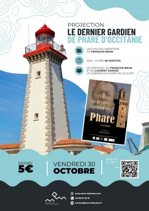 Affiche Projection " le dernier gardien de phare d'occitanie"