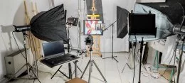 Studio St Césaire - <p>Installation technique du studio de captation photo et vidéo</p> - Gérald Kapski - Art & Studio
