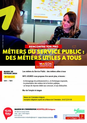 Affiche Métiers du service public : des métiers utiles à tous