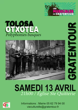 Affiche Tolosa Otxotea / Polyphonie Basque