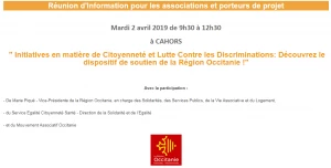Affiche Réunion d'information pour les associations et porteurs de projets