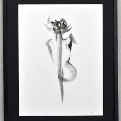 Ombre - Encre sur papier aquarelle