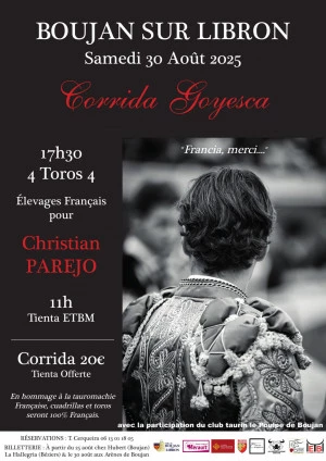 Affiche CORRIDA GOYESQUE - CHRISTIAN PAREJO