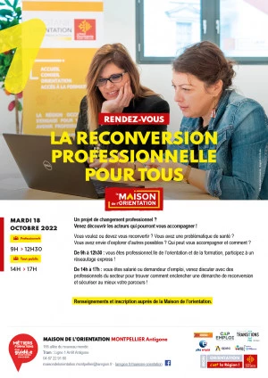 Affiche La reconversion professionnelle pour tous