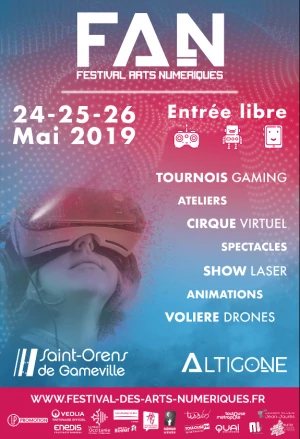 Affiche Festival des Arts Numériques 2019