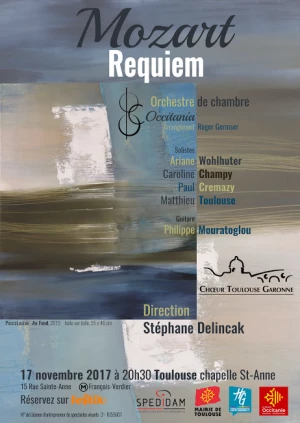 Affiche Concert Requiem Mozart