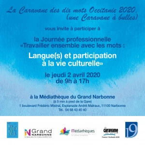 Affiche Journée professionnelle Langue(s) et participation à la vie culturelle