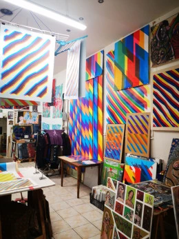 Préparation papier peint - <p>Vue d'atelier juillet/août 2022</p>